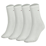 TOMMY HILFIGER Damen Socken, 4er Pack - Classic, Strümpfe, einfarbig
