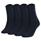 TOMMY HILFIGER Women Socks, Pack of 4 - Classic, Stockings, plain