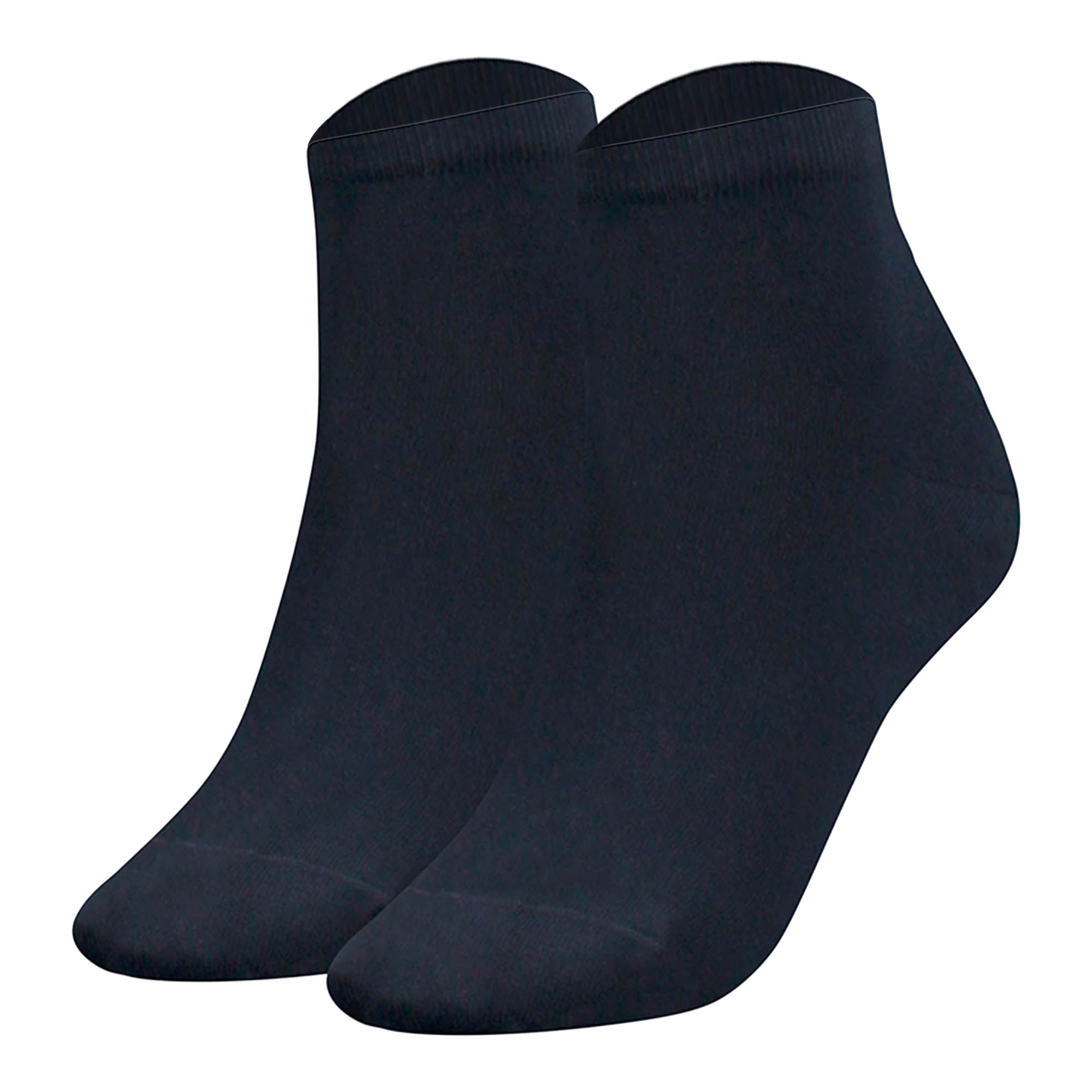 TOMMY HILFIGER Damen Quarter Socken, 2er Pack - TH, Baumwolle, 35-42, einfarbig