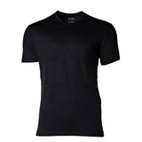 CECEBA Men American T-Shirt, 2-pack - V-neck, short sleeve, cotton, uni – 1/2