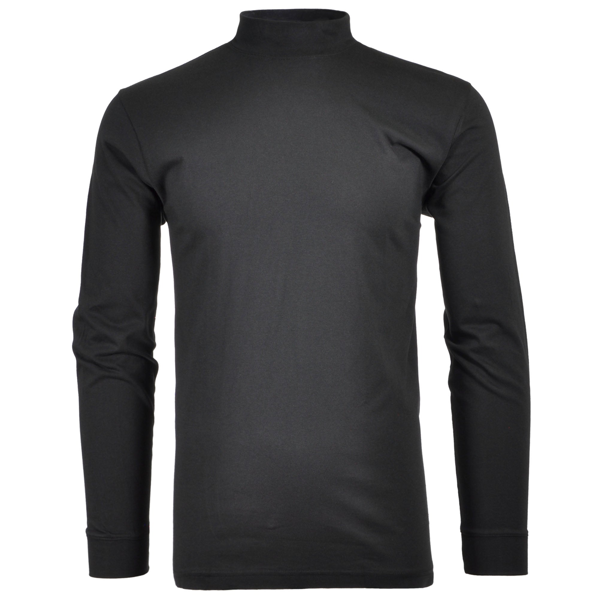 RAGMAN Men's Stand-Up Collar Sweater - Long Sleeve Basic Stand-Up Collar Regular, Single Jersey, Solid Color