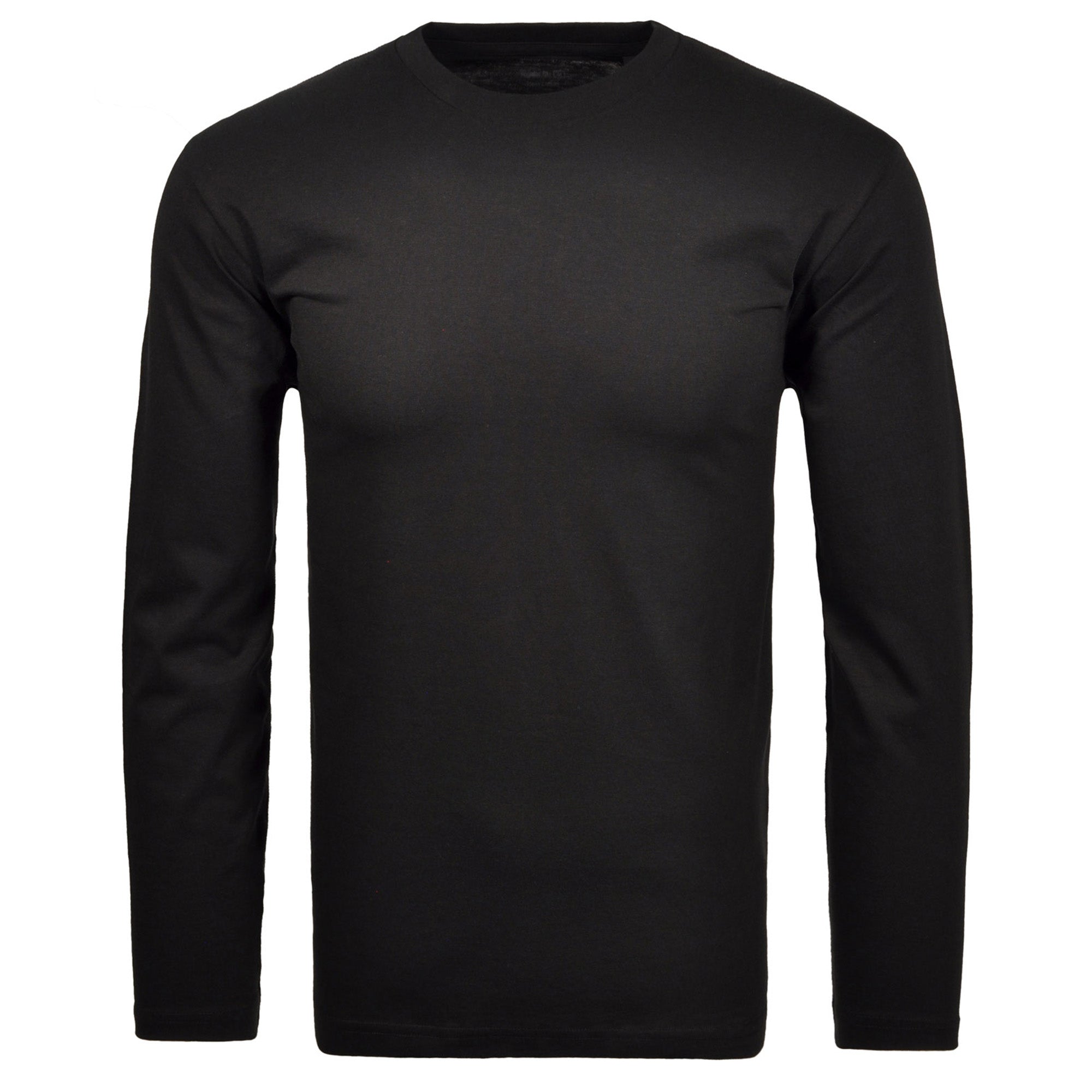 RAGMAN Men Long-Sleeve Shirt - Basic Shirt Regular Fit, Crew Neck, Cotton
