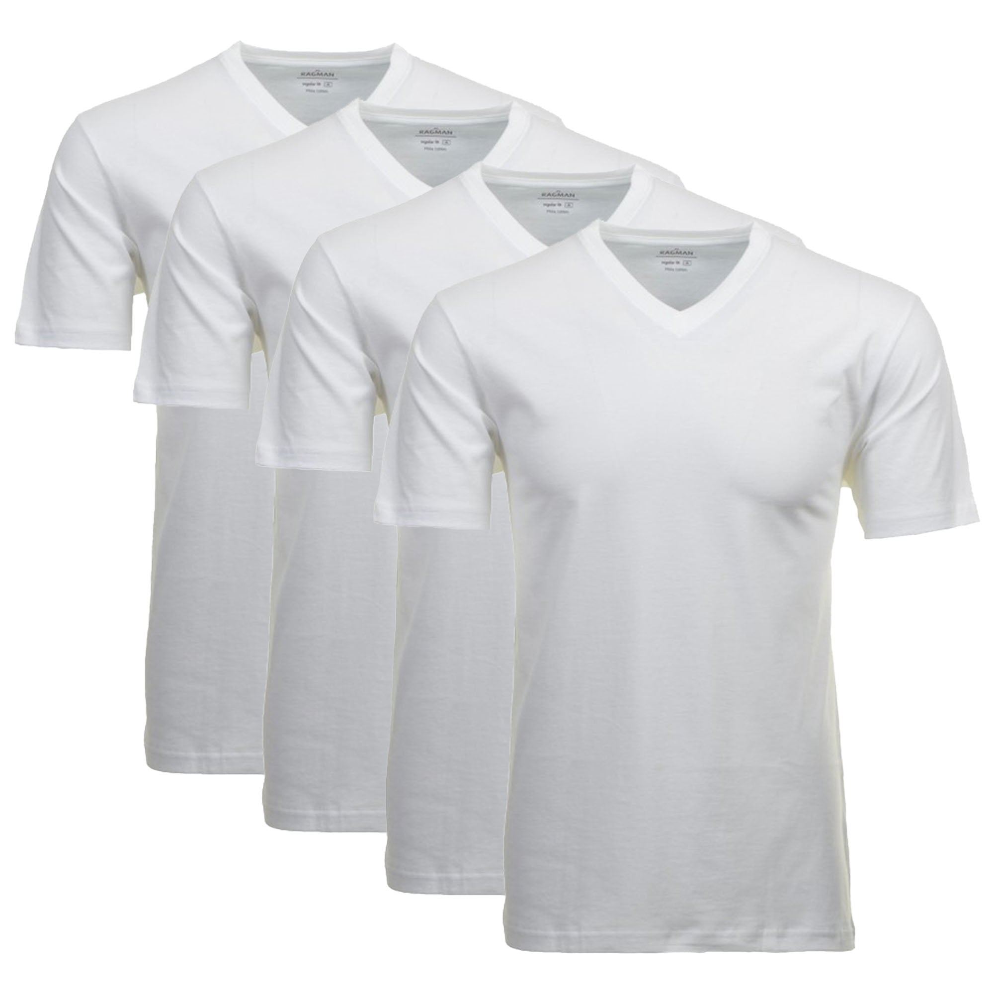 RAGMAN Men's T-Shirt 2-pack - 1/2 sleeve, undershirt, V-Neck