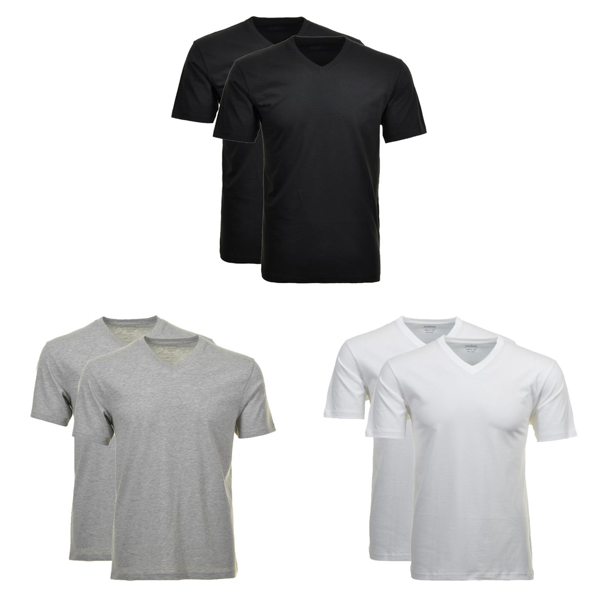 RAGMAN Herren T-Shirt Vorteilspack - 1/2 Arm, Unterhemd, V-Neck