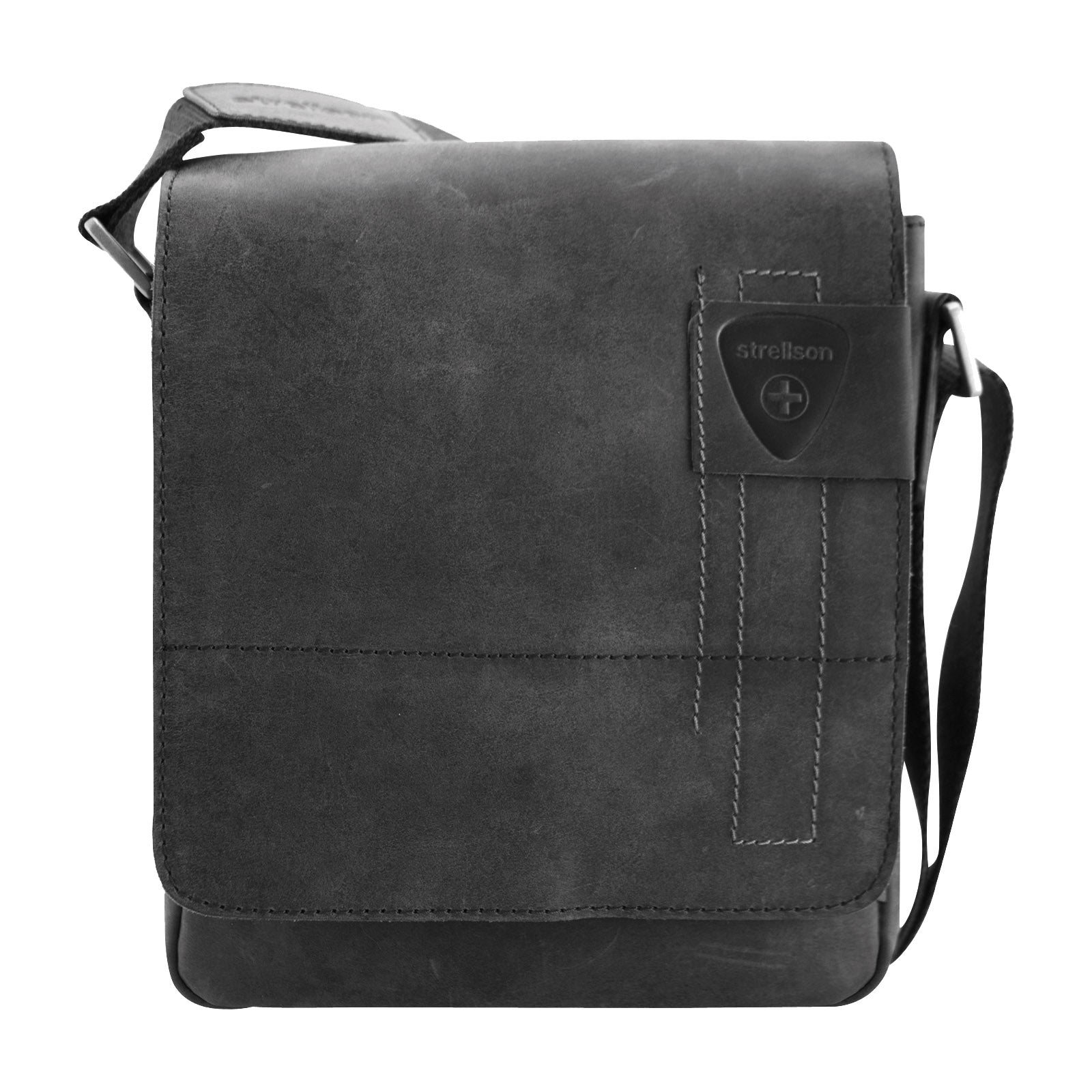 Strellson Herren Umhängetasche, echtes Leder - Richmond ShoulderBag XSVF, 23x20x6cm (HxBxT)