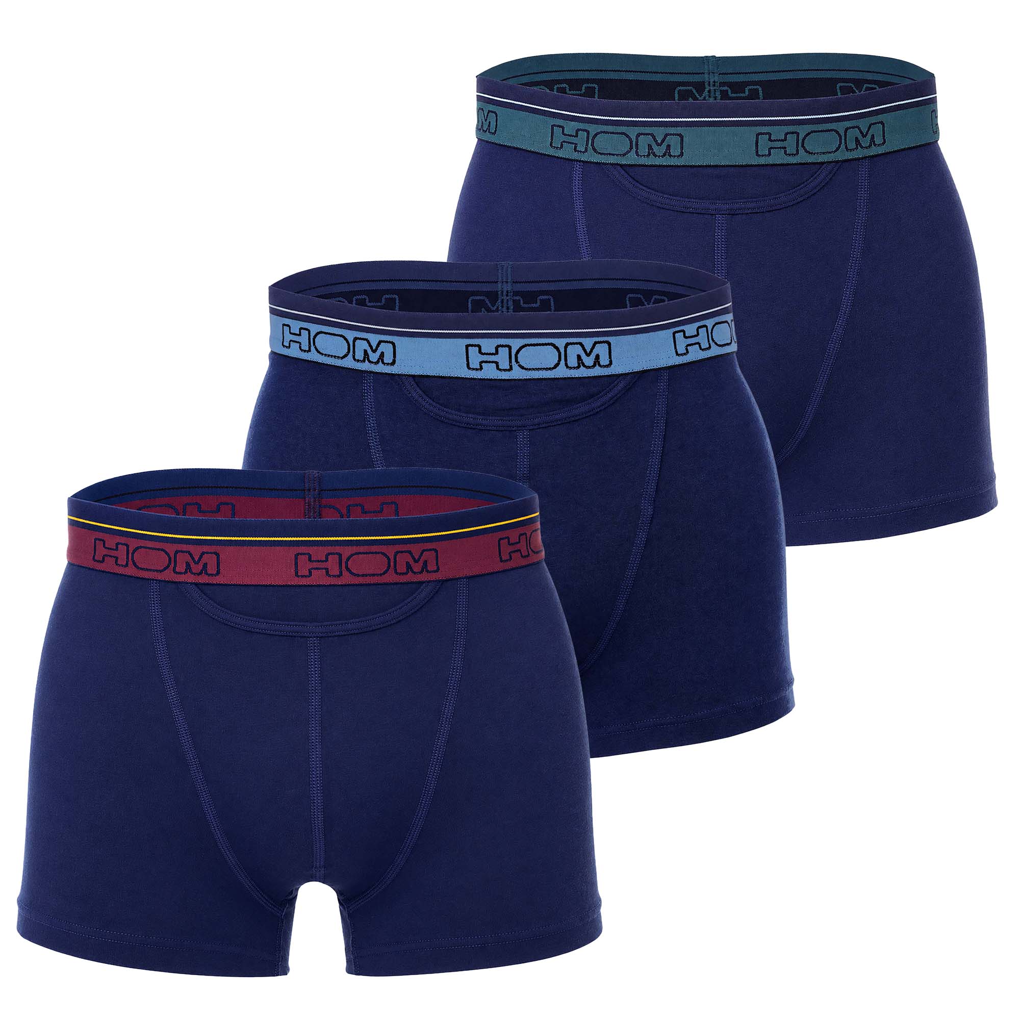 HOM Herren Boxershorts, 3er Pack - Tiago, Pants HO1, Baumwollmix, Logobund