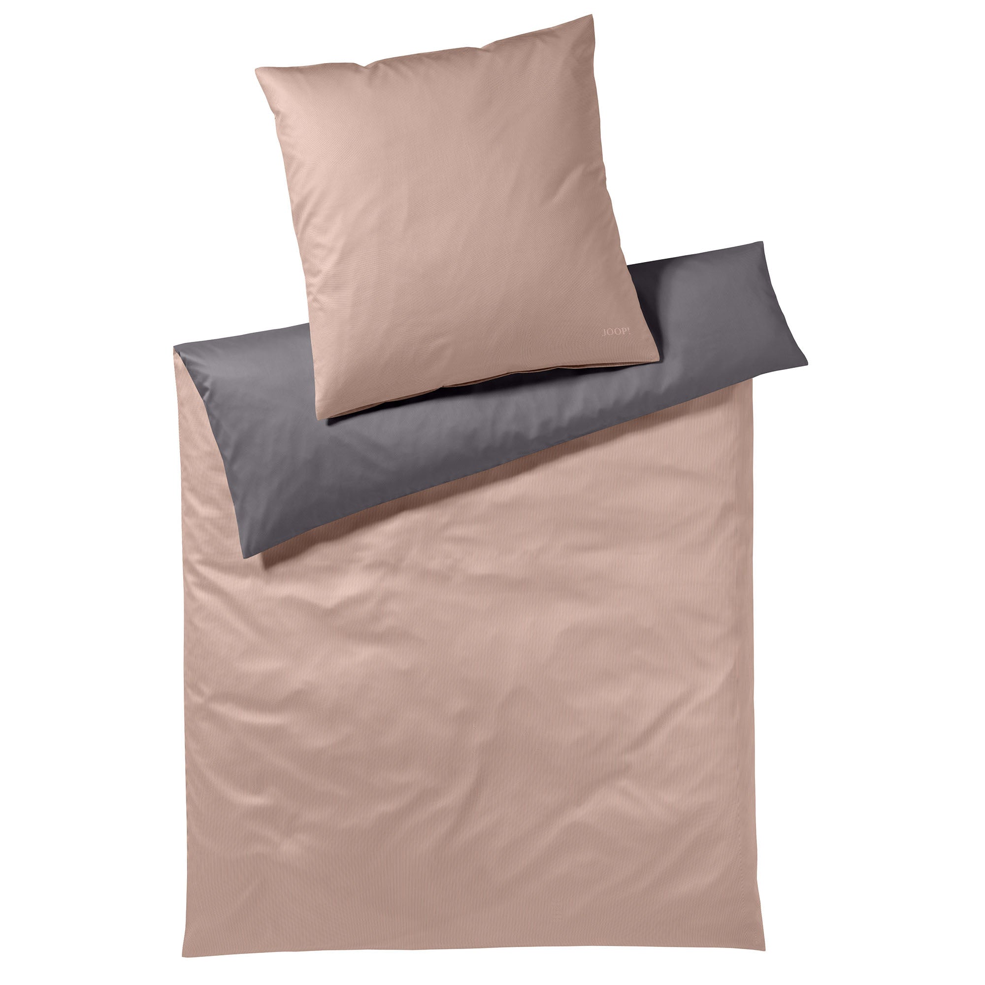 JOOP! Bettwäsche 2 teilig - Micro Pattern, Comfort-Satin, Baumwolle, uni