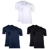 HOM Men's T-Shirt Crew Neck - Tee Shirt Harro New, short Sleeve, round Neck, one coloured