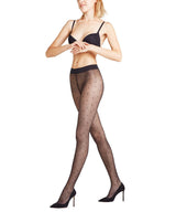FALKE Women's tights - ultra-transparent, polka dots, fine dots, 15 DEN