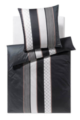 JOOP! Bettwäsche 2 teilig - Cornflower Stripes, Comfort-Satin, Baumwolle, Jacquard