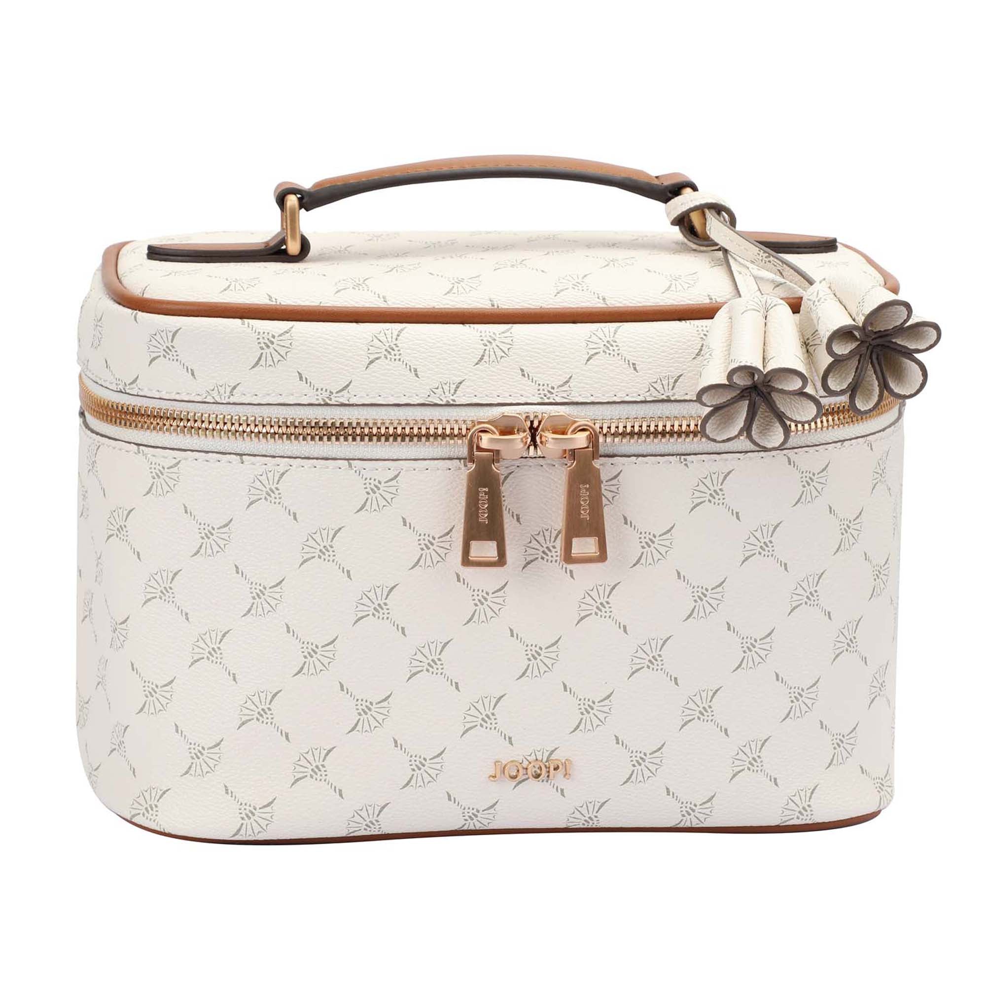 JOOP! Damen Kosmetiktasche - Cortina 1.0 Flora Washbag mhz, Cornflower, Logo, 17x24x13cm (HxBxT)