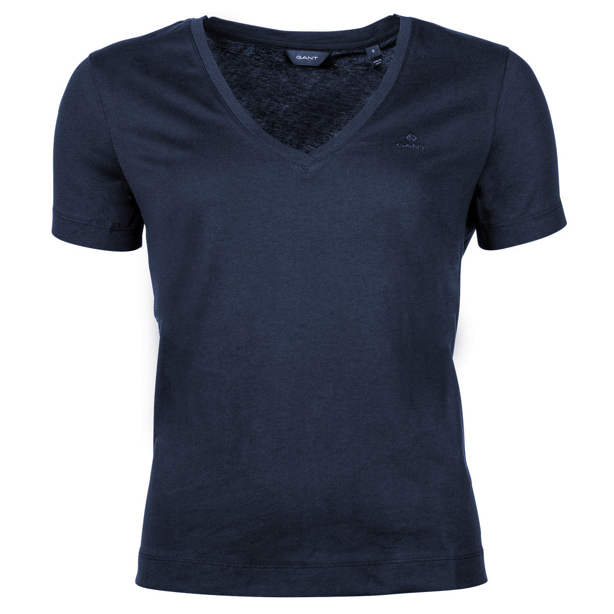GANT Women's T-Shirt - Original V-Neck SS T-Shirt, Cotton, short Sleeve