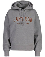 GANT Ladies Sweatshirt - D1. USA Hoodie, hooded jumper, logo embroidery