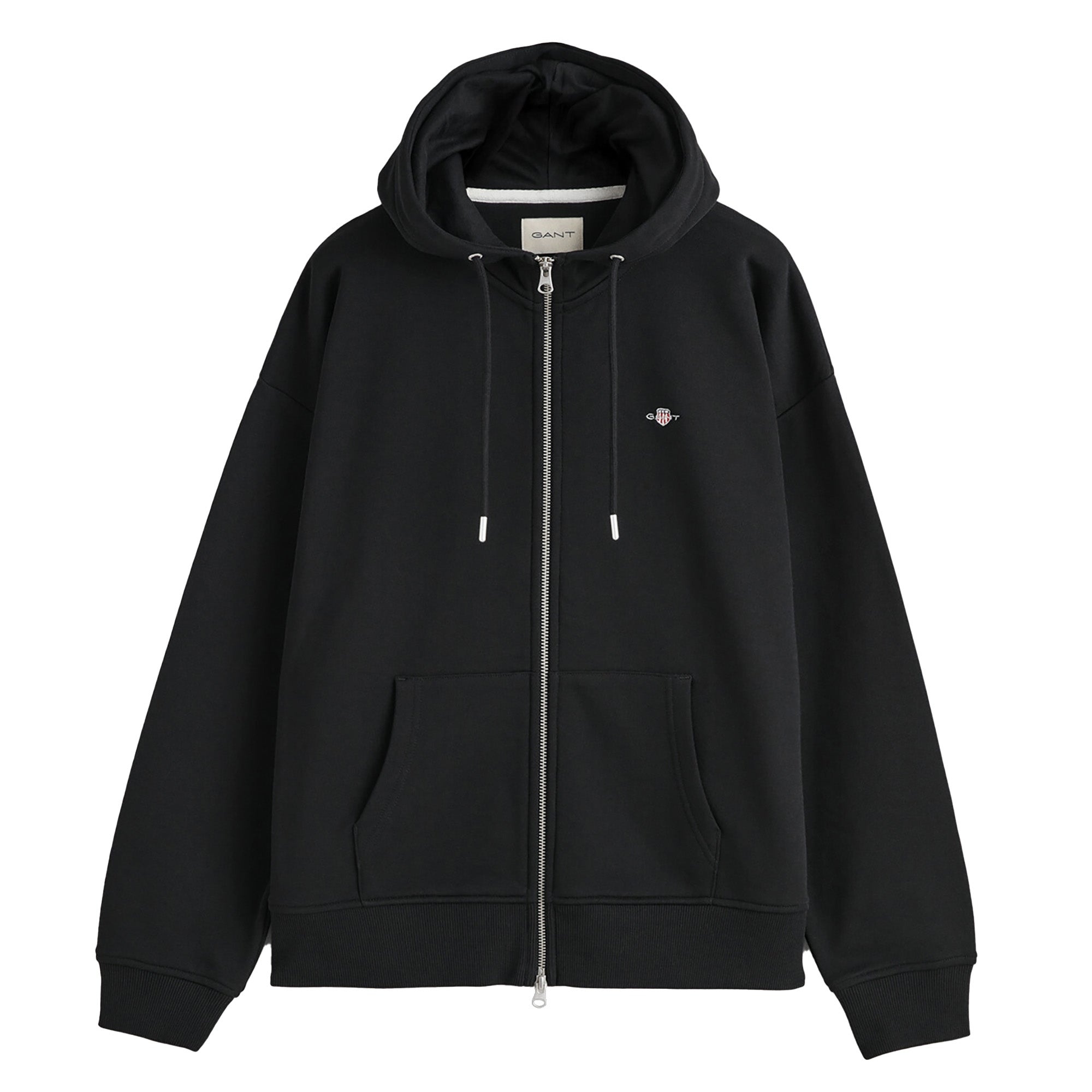 GANT Damen Sweatjacke - SHIELD ZIP HOODIE, Kapuzen-Jacke, Logo, Baumwoll-Mix
