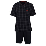 GÖTZBURG Men's Pyjamas Set - short, V-Neck, patterned  – 3/3