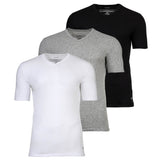 Calvin Klein Herren T-Shirt, 3er Pack - Icon Stretch, V-Ausschnitt, Mikrofaser
