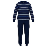 GÖTZBURG Men's Pyjamas Set - long, V-Neck, striped