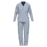 GÖTZBURG Mens Pyjamas - Nightwear, Pajama, Cotton, Button Tape, plaid, long