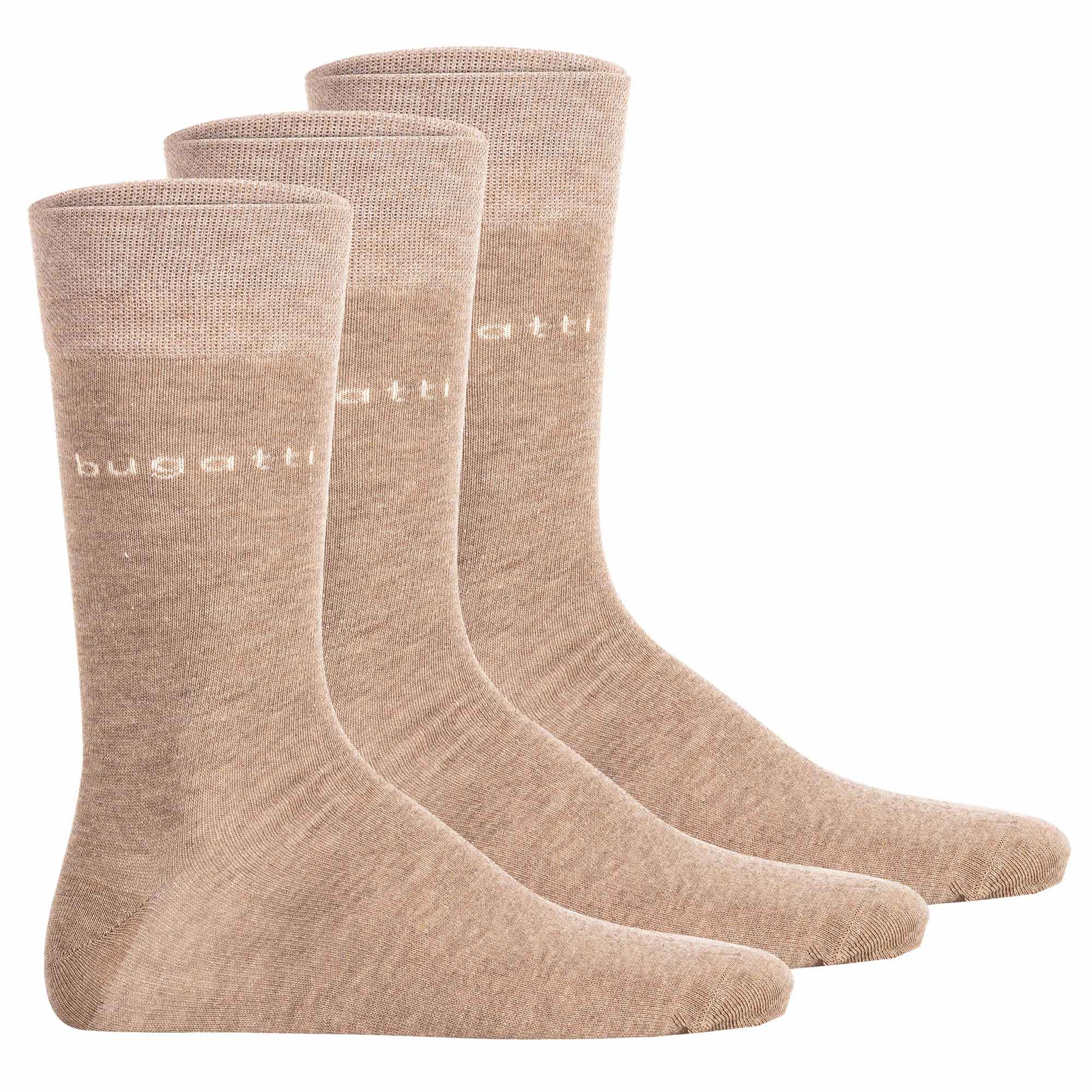 bugatti Herren Socken, 3er Pack - Socks Soft Cotton Uni Basic