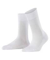 FALKE Damen Socken - Sensitive New York, Bündchen, Logo, einfarbig, lang
