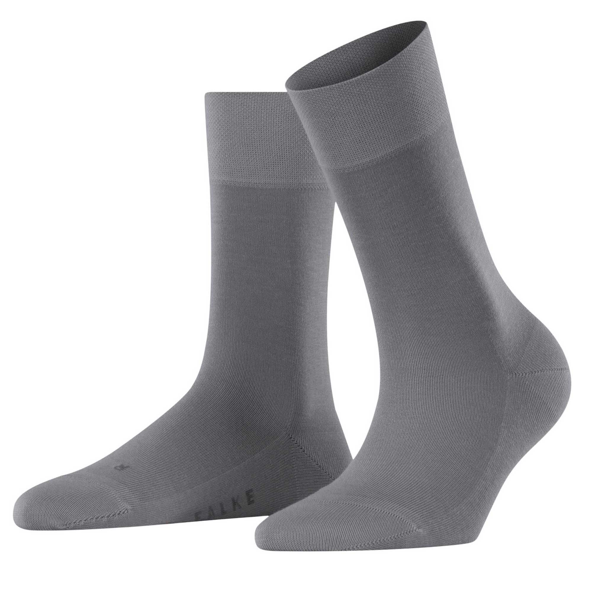 FALKE Damen Socken - Sensitive New York, Bündchen, Logo, einfarbig, lang