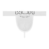 WOH Men's G-String - Sexy Fun, Basic Underwear, Logo, Cotton Stretch, plain