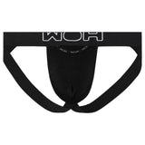 WOH Men's Jockstrap - Sexy Fun, Basic Underwear, Logo, Cotton Stretch, Single-coloured