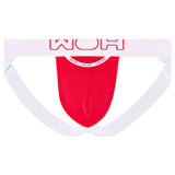 WOH Men's Jockstrap - Sexy Fun, Basic Underwear, Logo, Cotton Stretch, Single-coloured