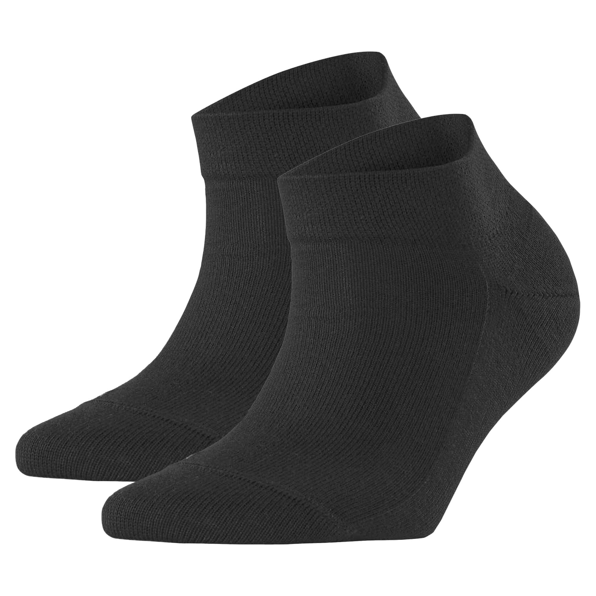 FALKE Damen Sneaker-Socken 2er Pack - Sensitive London, Baumwolle, Bündchen, Logo, einfarbig, kurz