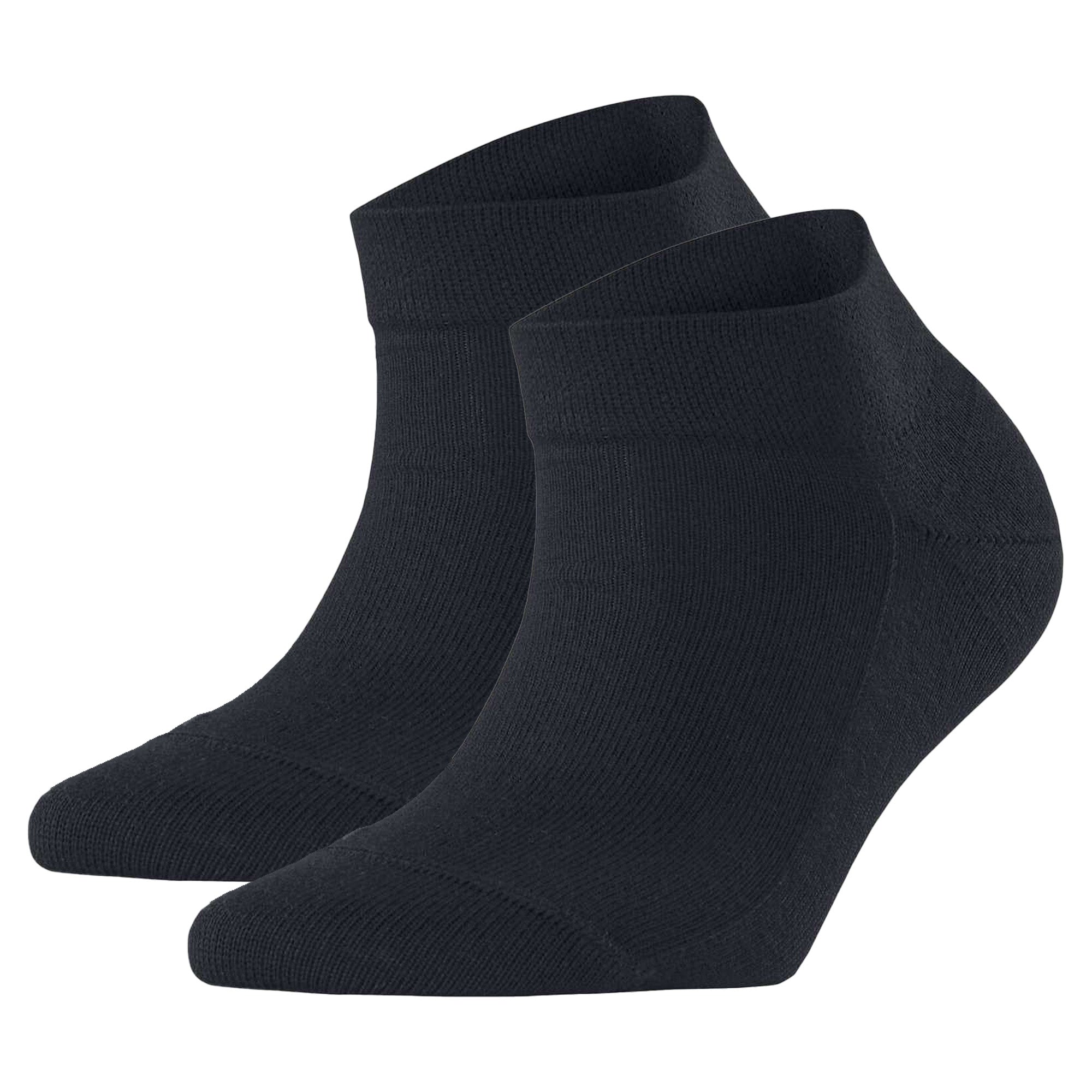 FALKE Damen Sneaker-Socken 2er Pack - Sensitive London, Baumwolle, Bündchen, Logo, einfarbig, kurz