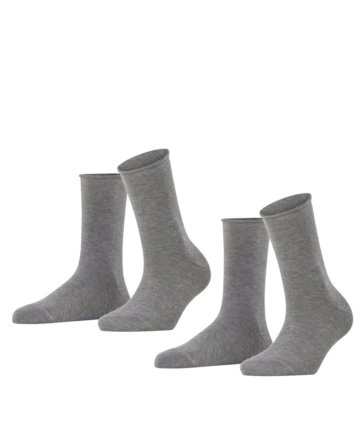 FALKE Damen Socken, 2er Pack - Happy, Kurzsocken, Rollbündchen
