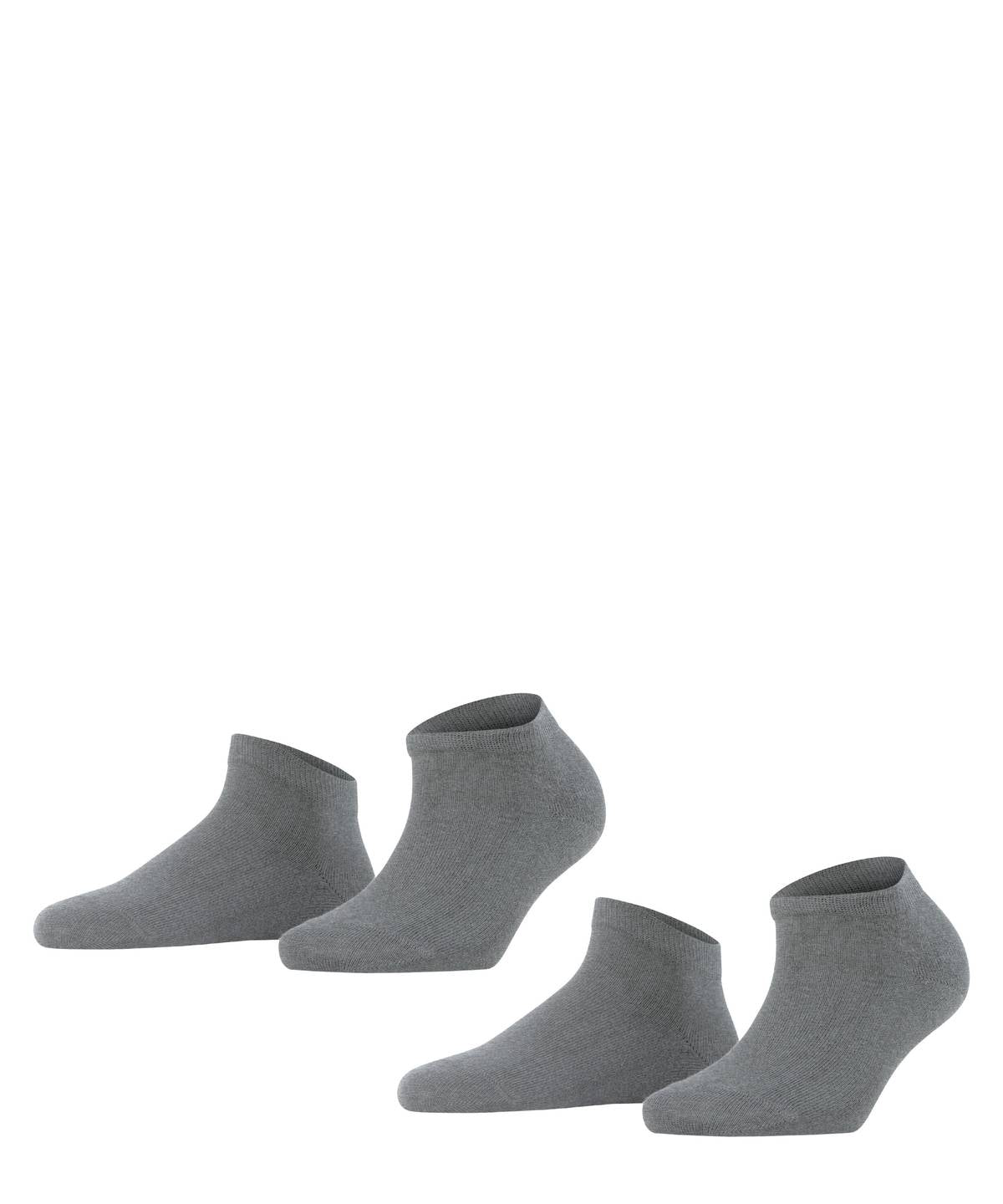 FALKE Womens' Socks, 2-pack - Happy, Sneaker Socks, solid color