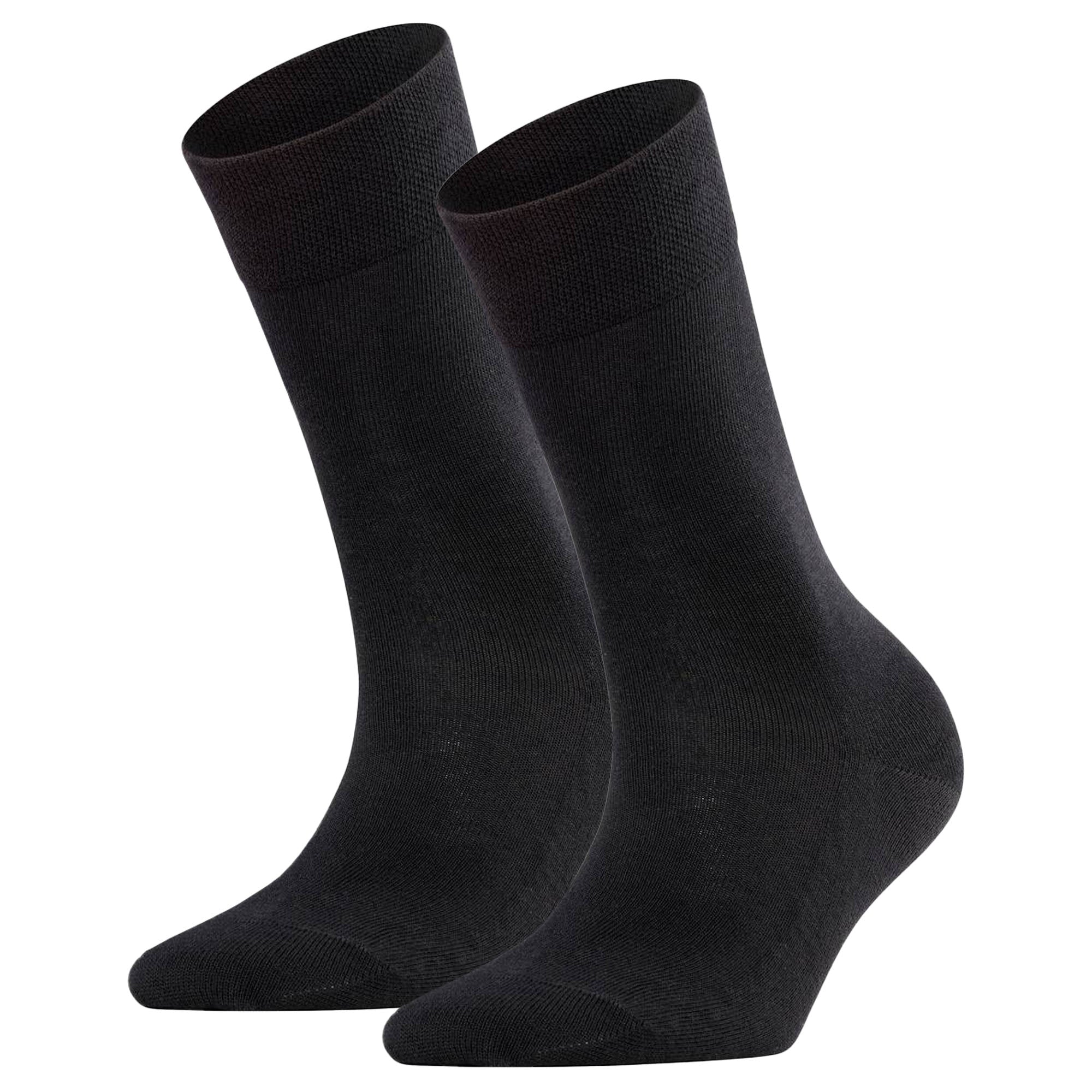 FALKE Damen Socken 2er Pack - Sensitive London, Kurzsocken, einfarbig