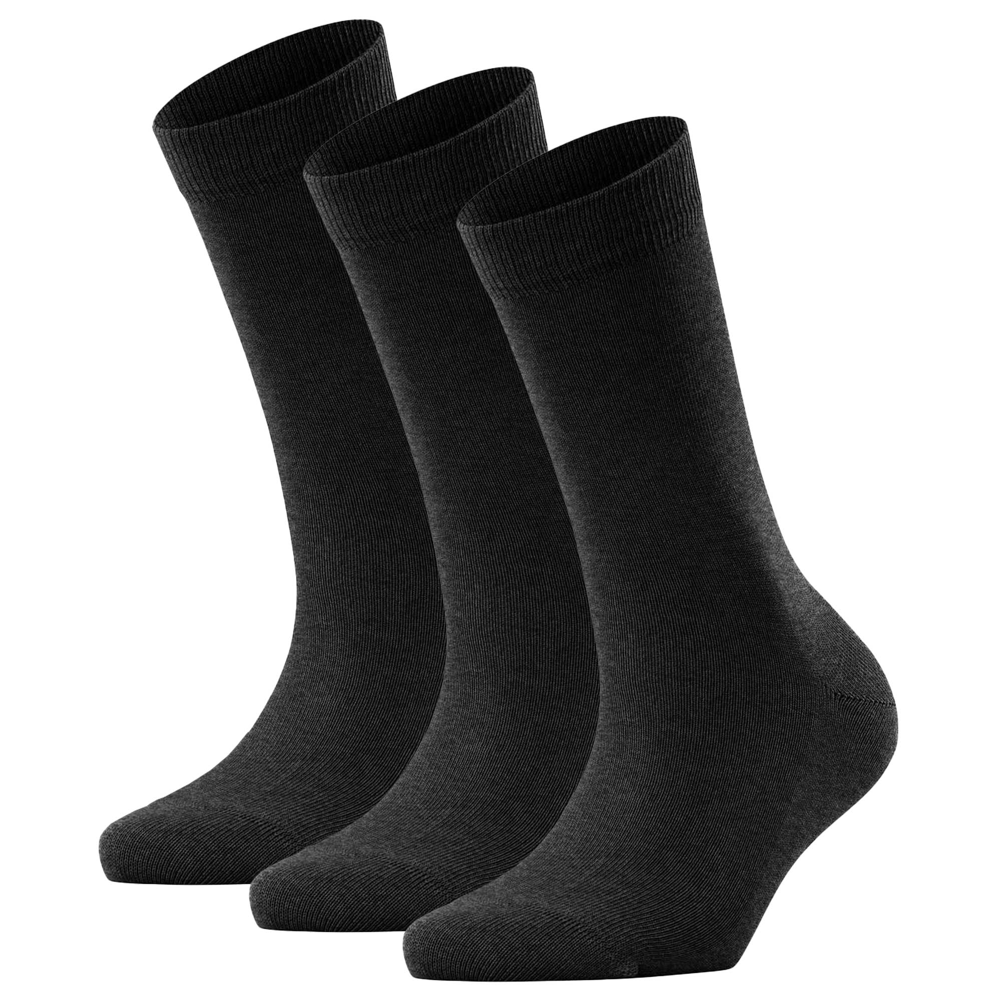 FALKE Damen Socken 3er Pack - Family SO, Kurzsocken, einfarbig