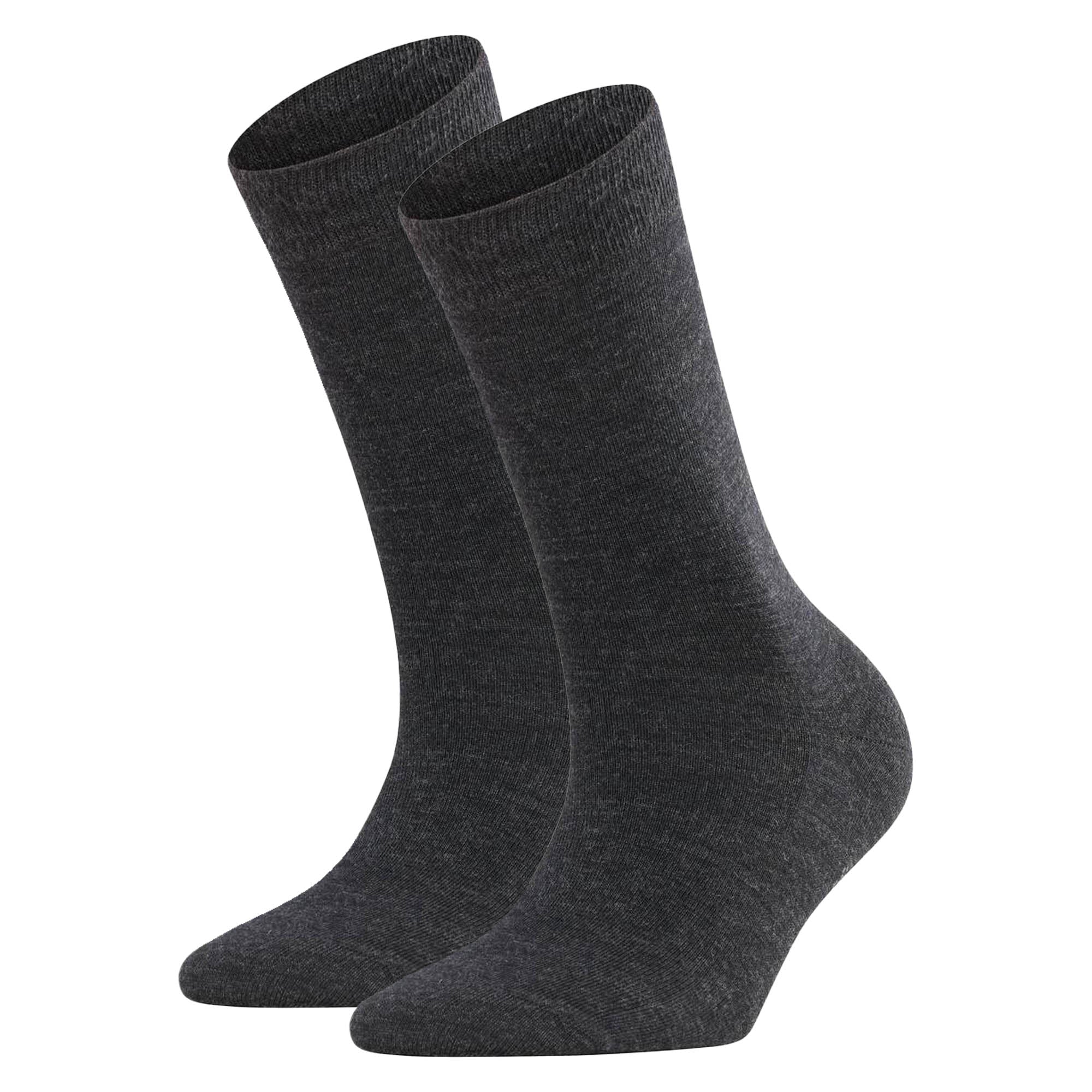 FALKE Damen Socken 2er Pack - Softmerino SO, Kurzsocken, einfarbig