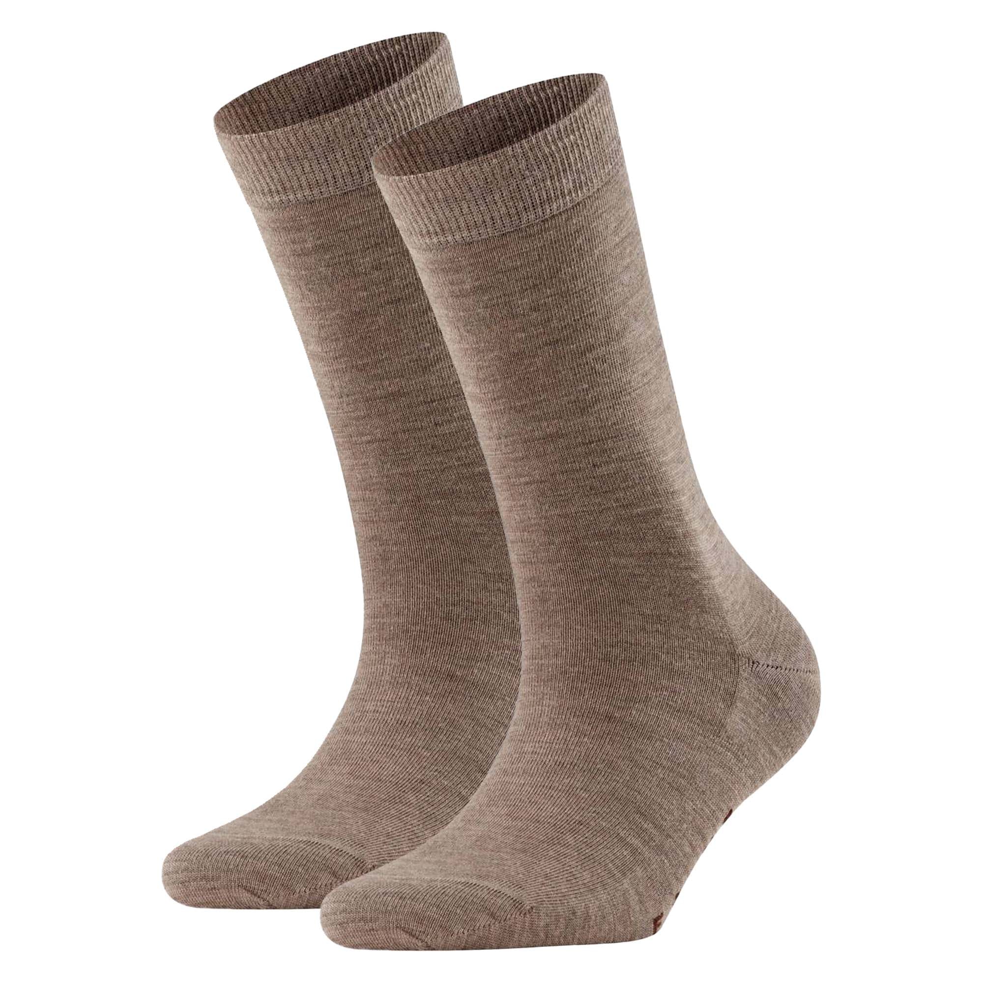 FALKE Damen Socken 2er Pack - Softmerino SO, Kurzsocken, einfarbig