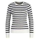 GANT women's knitted jumper, striped - STRETCH COTTON CABLE STRIPE C-NECK