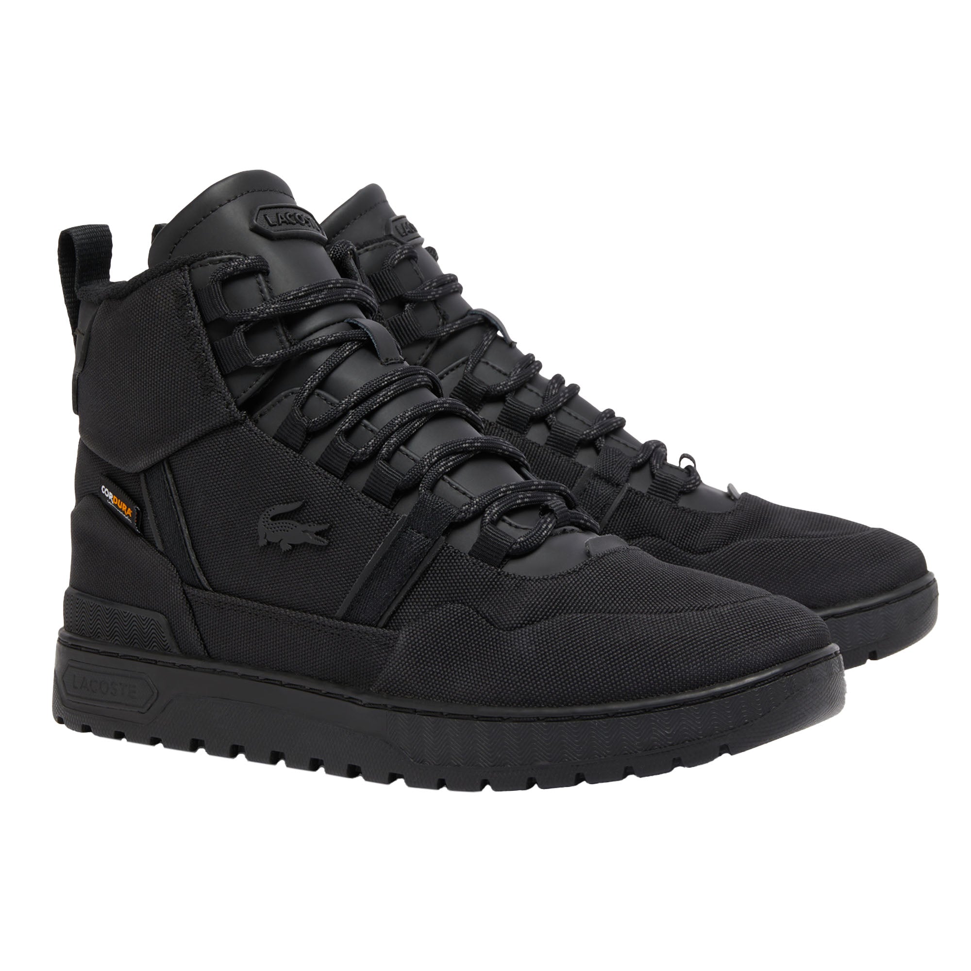 LACOSTE men's winter sneakers - T-CLIP WINTER MID sneaker boots, material mix