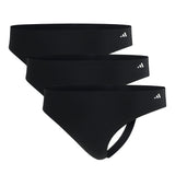 adidas women thongs, 3-pack - Thongs, Active Light Flex, underwear, logo