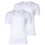 adidas men's T-shirt, 2-pack - Active Flex Cotton, V-neck, plain