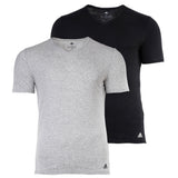 adidas men's T-shirt, 2-pack - Active Flex Cotton, V-neck, plain