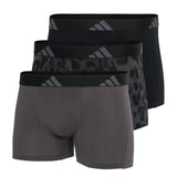 adidas Herren Boxershorts, 3er Pack - Trunks, Active Flex Cotton, Logo, einfarbig