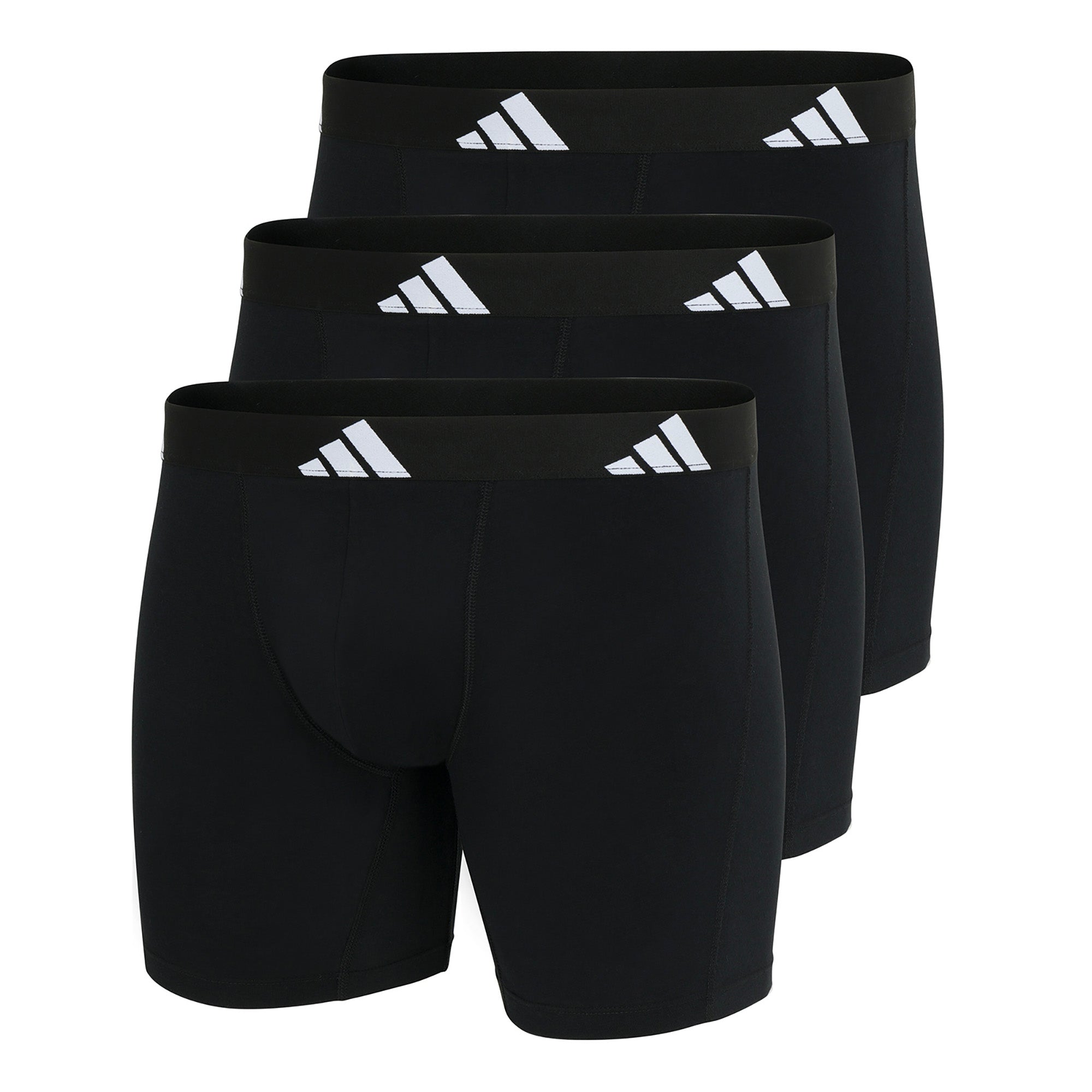adidas Herren Boxershorts, 3er Pack - Boxer Briefs, Active Flex Cotton, Logo