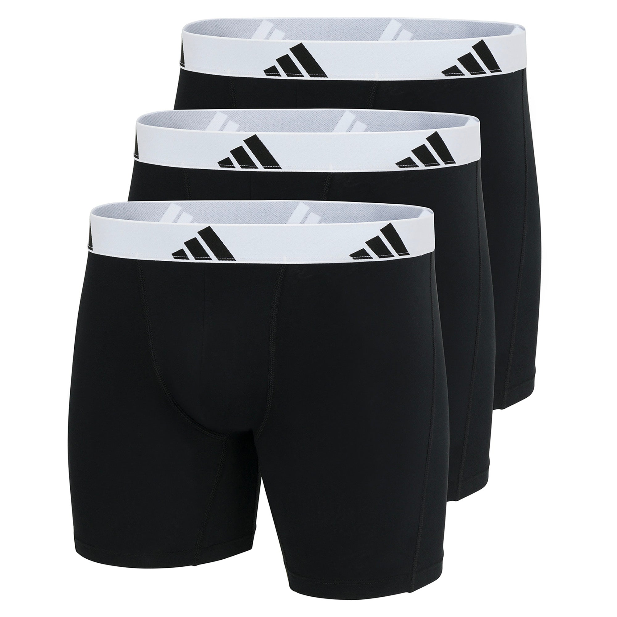 adidas Herren Boxershorts, 3er Pack - Boxer Briefs, Active Flex Cotton, Logo