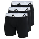 adidas men's boxer shorts, 3-pack - Boxer Briefs, Active Flex Cotton, Logo