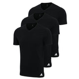 adidas Men T-Shirt, 3-pack - V-Neck Shirt, Active Core Cotton, solid colour