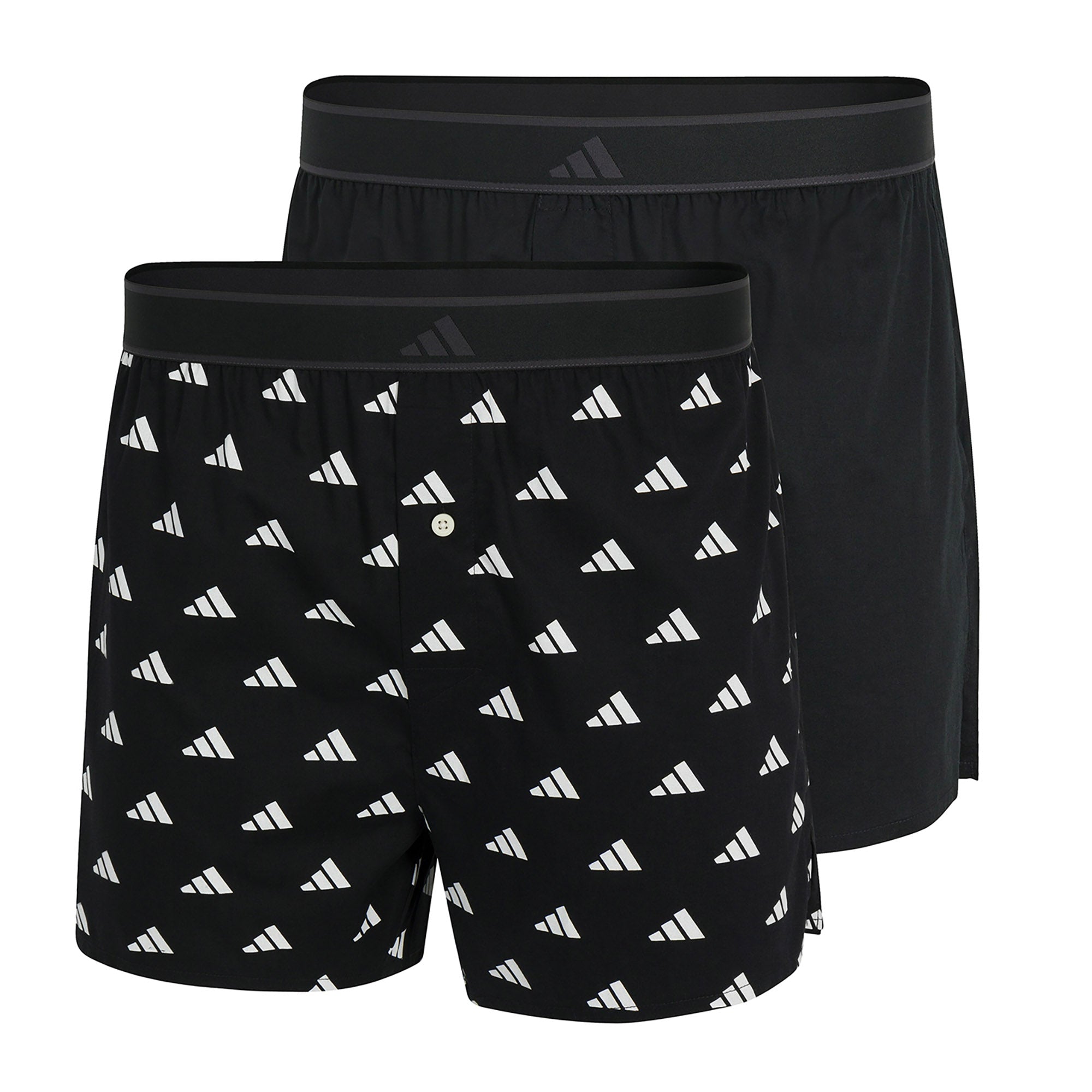 adidas men woven boxer shorts, 2-pack - woven boxer, shorts, woven fabric, cotton