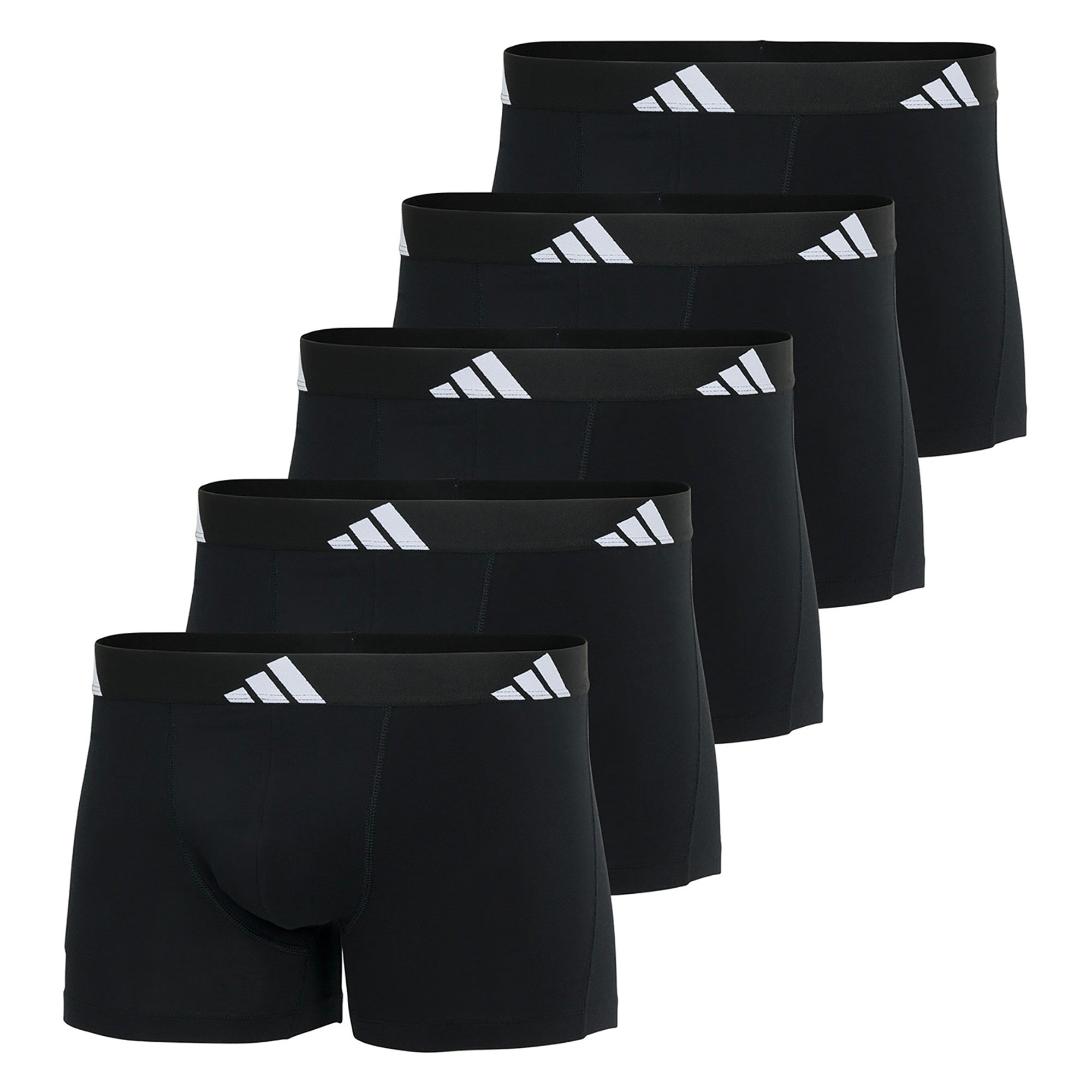 adidas Herren Boxershorts, 5er Pack - Trunks, Active Flex Cotton, Logo