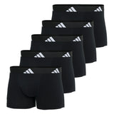 adidas men's boxer shorts, 5-pack - trunks, Active Flex Cotton, logo