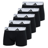 adidas men's boxer shorts, 5-pack - trunks, Active Flex Cotton, logo
